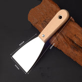 Putty Knife - Wooden Handle With Stainless Steel Blade
