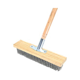 Stainless Steel Wire Brush Head - Heavy Duty Broom