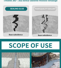 Concrete Crack Repair | 500ml Sealing Glue for Concrete | High-Strength Quick-Drying Crack Sealing Glue for Floor Wood Brick Roof Exterior Wall