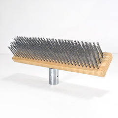 Stainless Steel Wire Brush Head - Heavy Duty Broom