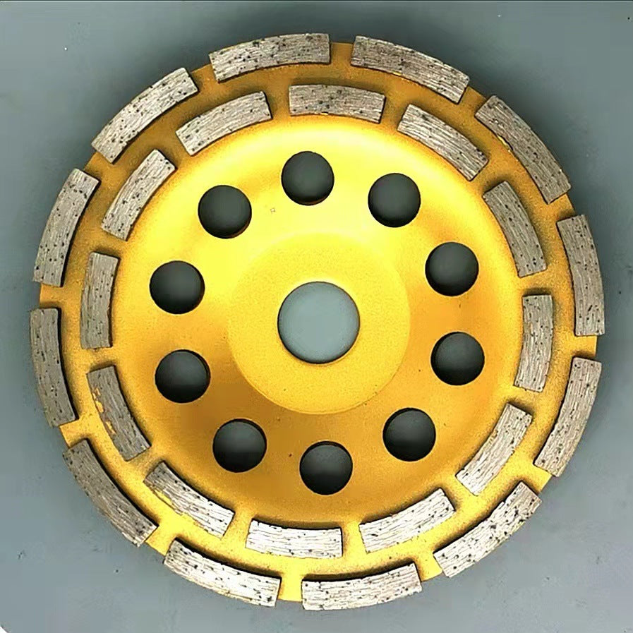 150mm Double Row Diamond Cup Grinder - 50 Grit